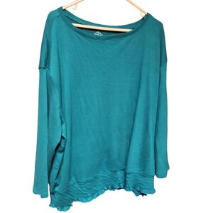 St. John Bay Women's Plus‎ Size Pullover Teal Top Nwt Size 3x
